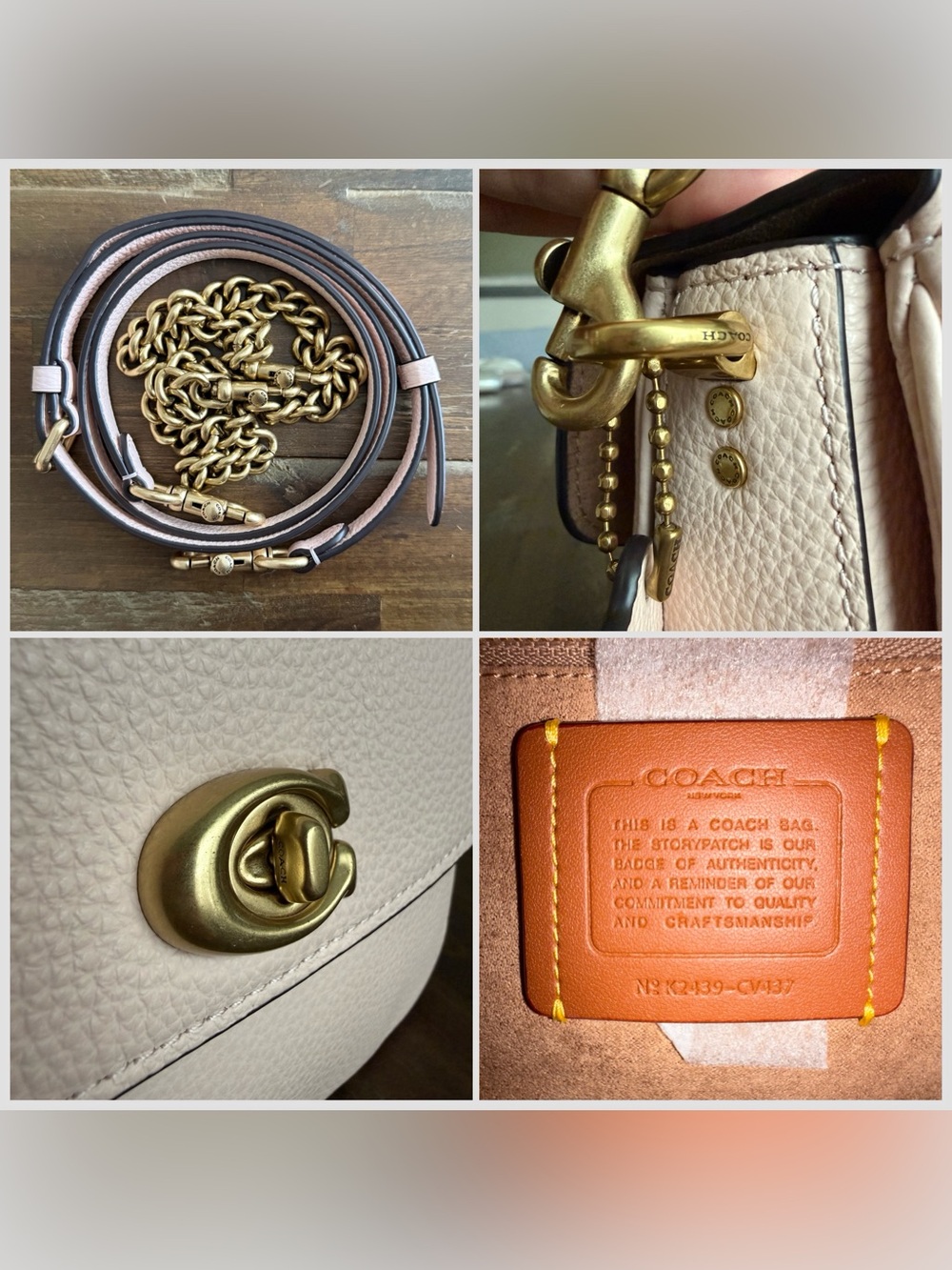 Coach Cassie 19 in Blush NWT - Picture 5 of 6